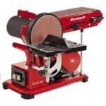 מלטשת סרט שולחנית וגלגל צד כולל מצב אנכי 375W היינל- Einhell