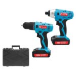 סט כלי עבודה מושלם עם 2 סוללות ליתיום KONISHI 16V